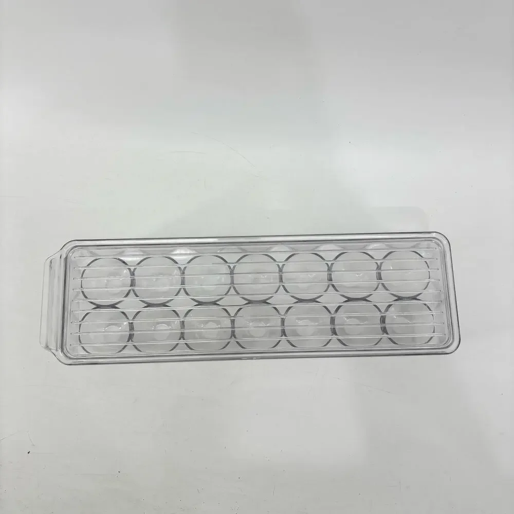 Egg Plastic Container Holder Refrigerator Holds 14 Clear Storage